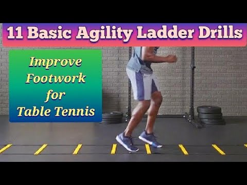11 Basic Agility Ladder Drills||Fast Feet Training||Improve footwork for Table Tennis🏓#TTtraining