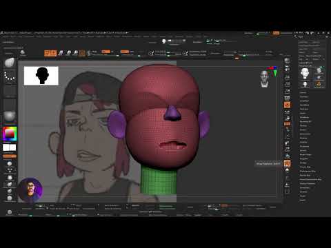 Zbrush 2021.5 Advance Character Modeling Live