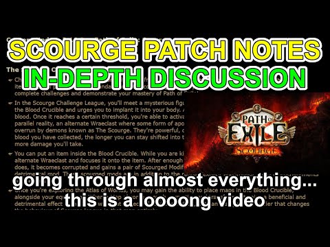 Scourge Patch Notes In Depth Discussion - 3.16 Path of Exile POE (Very Long)