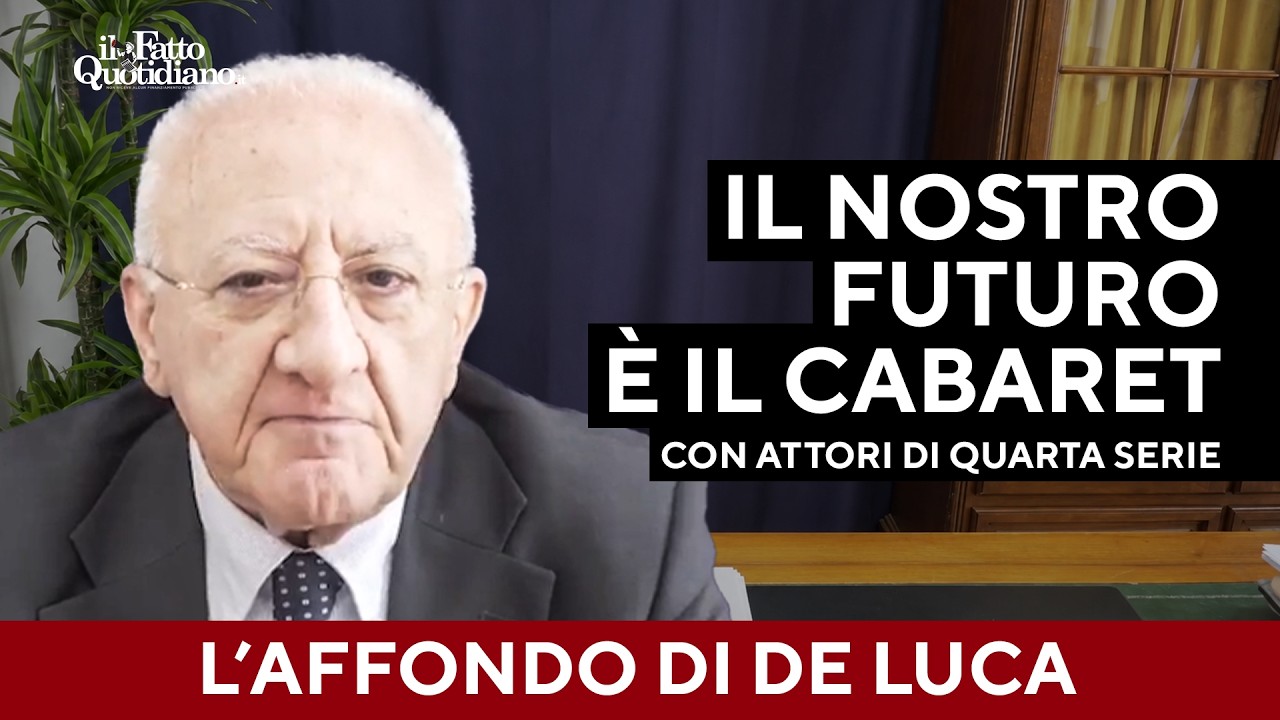 Trump minaccia le televisioni, De Luca: “È la via democratica verso l’autoritarismo”
