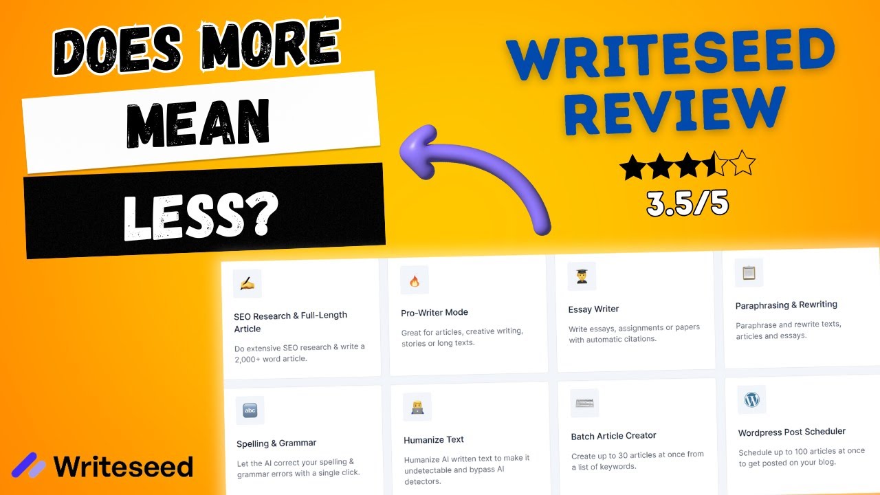 Writeseed Review: Does More Mean Less? - Apssumo (LTD)