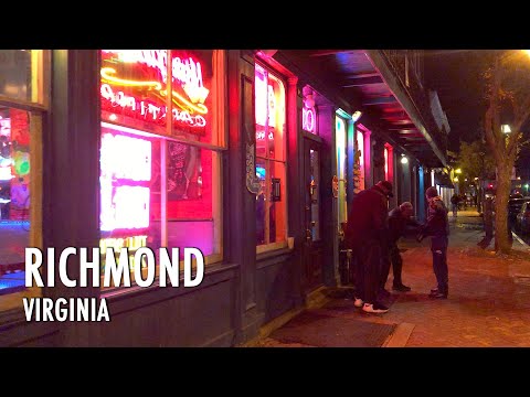 Richmond Virginia NIGHTLIFE, DON'T GO HERE ALONE!!! 🇺🇸【4K】
