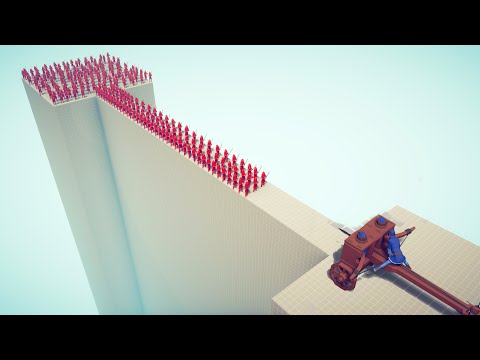 CAN 100x SAMURAI CROSS THE BRIDGE? - Totally Accurate Battle Simulator TABS