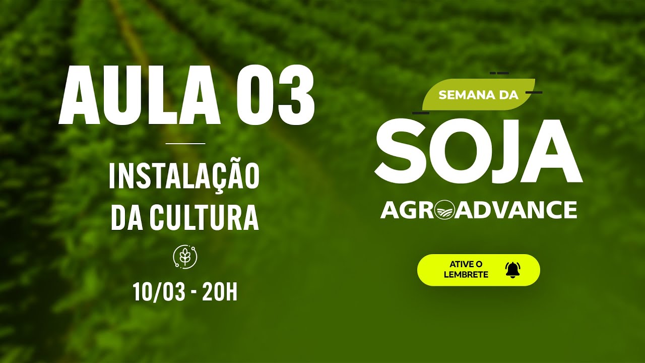 Semana da Soja Dia 3- Instalação da cultura- Prof. Dr. Gil Miguel Câmara e Prof. Dr. Paulo Arbex
