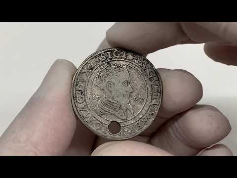 Zygmunt II August, SZÓSTAK Wilno 1562 - szeroki - GROSS AR - RZADKOŚĆ