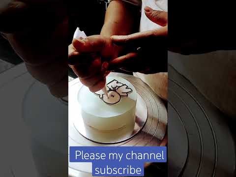 drawing cake window #shortvideo 👍❤ #cake #song