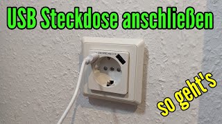 USB Steckdose einbauen und anschließen Tutorial