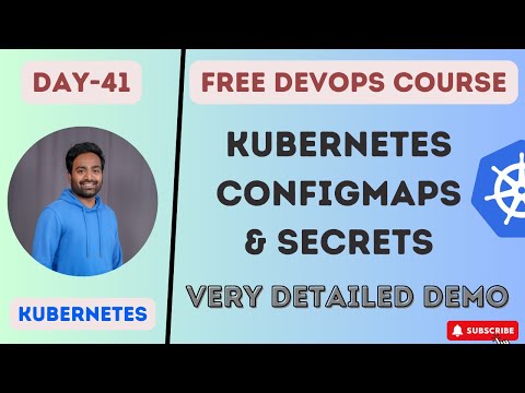 DAY-41 | KUBERNETES LIVE PROJECT | CONFIGMAPS & SECRETS | HOW TO USE CONFIGMAPS & SECRETS INSIDE POD