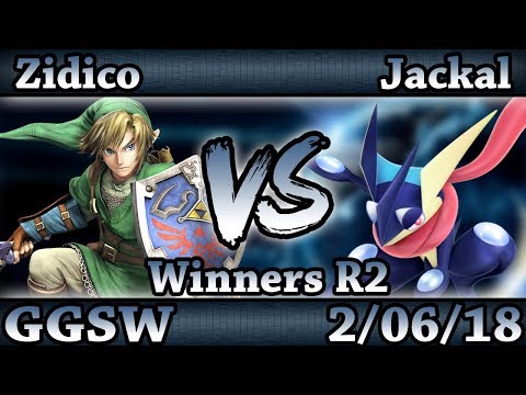 GGSW 70 - Zidico (Link) Vs. Jackal (Greninja) Smash Wii U Winners R2 - Smash 4