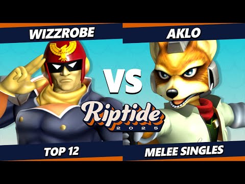 Riptide 2025 - Wizzrobe (Captain Falcon) Vs. Aklo (Fox) Smash Melee - SSBM