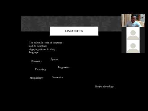 Introduction to Linguistics CPSL 142 Part 1