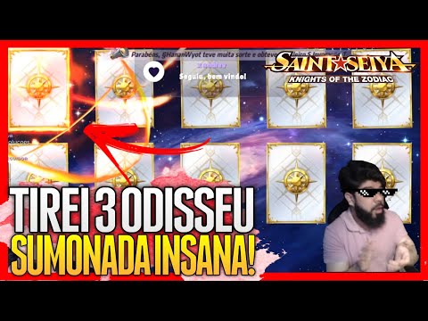 PEGUEI 3 ODISSEU HOJE! A SUMONADA mais INCRÍVEL que VERÁ essa SEMANA! saint seiya awakening