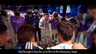 Lionel Messi Legendary Speech Before the Copa America 2021 Final - English Subtitles