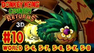 Donkey Kong Country Returns 3D - (1080p) Part 10 - World 5-6, 5-7, 5-8, 5-K, & 5-B