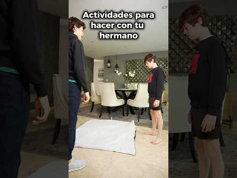 Les recomiendo esta actividad para hacer con sus hermanos 😂 #juego #diversion #entretenimiento