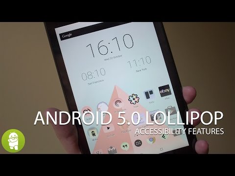 Android 5 0 Lollipop accessibility features