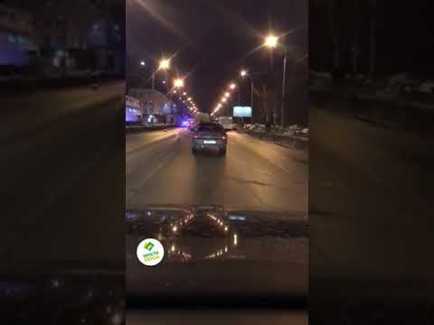 Ещё одно видео с места ДТП на ул. Баумана