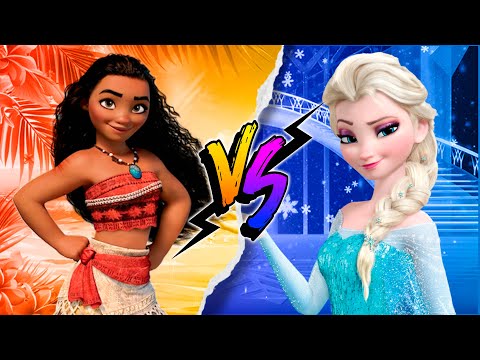 BATALLA DE RAP DE PRINCESAS  |  ELSA VS MOANA 😱💙 💛