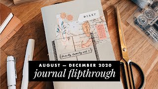 traveler's notebook flipthrough · my journal from august — december 2020