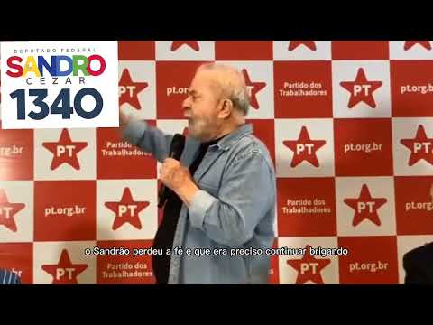 Vote no amigo do Lula e Presidente da CUT/ RJ Sandro Cezar 1340.