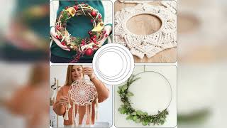 Overview: 6 Pack Metal Hoops for Crafts, Metal Rings for Crafts, Dream Catcher Rings for Wedding...