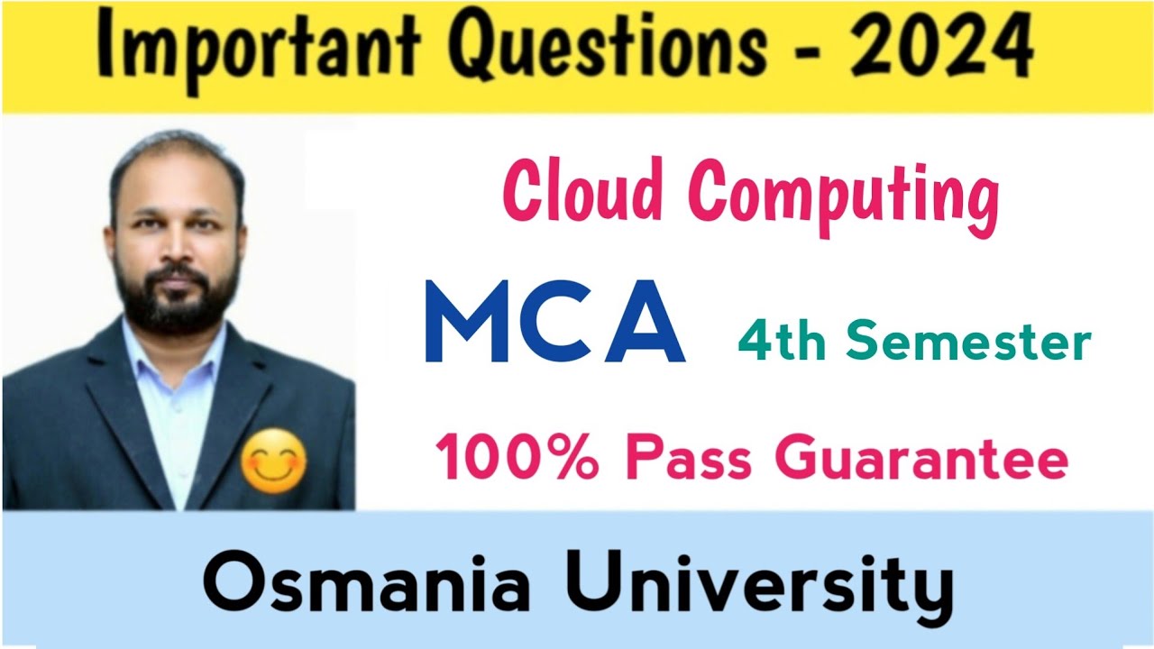 Cloud Computing Important Questions 2024 MCA IV 4th Semester Sem imp OU @ABEDsir