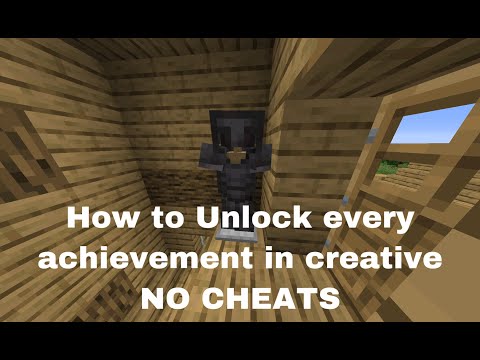 How to use creative in Minecraft and still have achievements