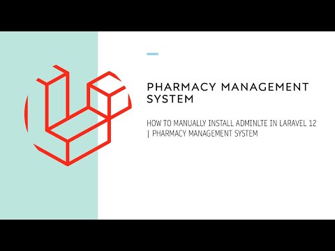 #1. How to Manually Install AdminLTE in Laravel 12 | Pharmacy Management System