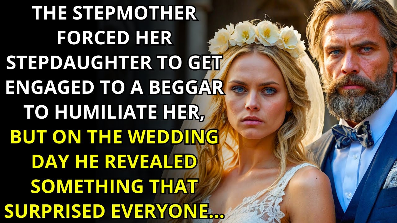 STEPMOTHER FORCES YOUNG WOMAN TO MARRY A HOMELESS MAN TO HUMILIATE HER, BUT HE REVEALED SOMETHING...