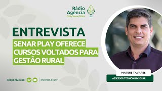 SENAR Play oferece cursos voltados para gestão rural