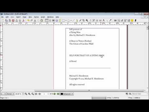 How to Typeset a Novel in Scribus Part 5: We add text