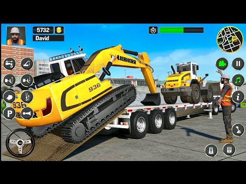City Construction Site Game - Heavy Excavator Transport - Android Gameplay