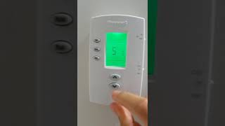 Honeywell thermostat change temperature display F to Celsius