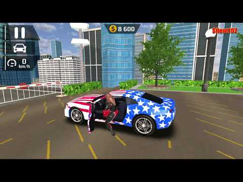 Simulator Car Driving - Stunt Ramp Smash Car Hit #3 White Sport Car - Android Car Racing Game