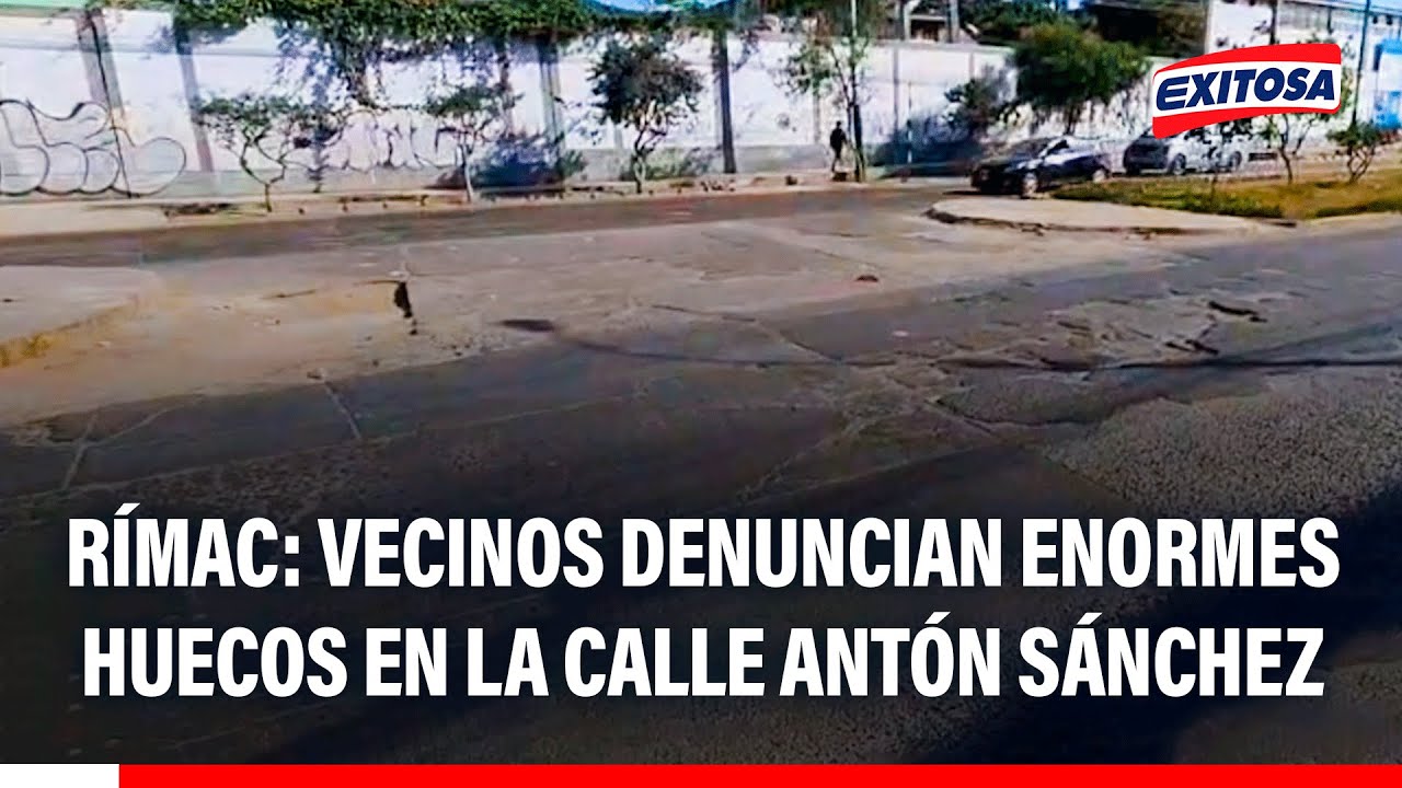 🔴🔵 Rímac: vecinos denuncian enormes huecos en la calle Antón Sánchez