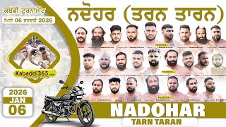 Nadohar (Tarn Taran) Kabaddi Tournament 06 Jan 2026