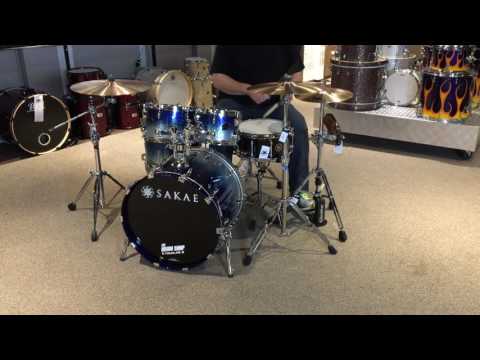 Sakae Almighty Maple Snare 14in X 6.5in in Real Black at The Drum Shop, Tulsa, OK.