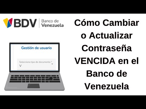 Cómo Actualizar Contraseña VENCIDA en BDV en Línea. Banco de Venezuela. 2024.