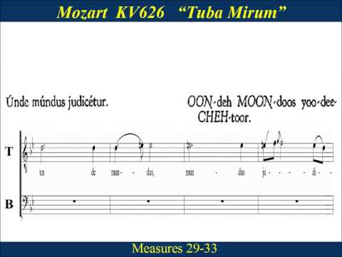 Mozart - KV626 - Requiem - 4 - Tuba Mirum - Bass