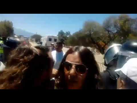 Video: Escenas de enfrentamiento entre la policía y docentes en Cafayate