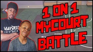 1 ON 1 MYCOURT BATTLE!! - NBA 2K16 MyCourt Gameplay ft. Trent