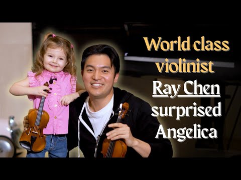 Ray Chen Visits 3 year old Angelica Nero 🎻 | A World-Class Violinist Meets a Young Prodigy