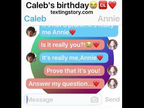 Annie Leblanc texts Caleb on his birthday😭🆑❤️