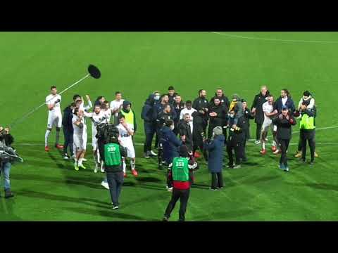 AMBIANCE A LA FIN DU MATCH OSTENDE - UNION SAINT-GILLOISE GAGNE 1 - 7 CE DIMANCHE 21.11.2021.