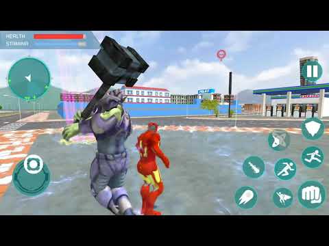 Flying Robot Hero - Crime City Rescue Robot Gameplay