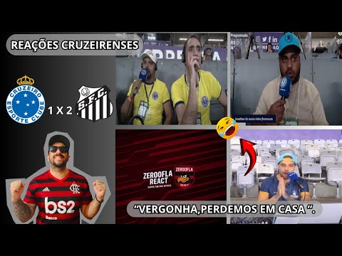 REAÇÕES CRUZEIRENSES,VAMOS RIR !!! CRUZEIRO 1 X 2 SANTOS.