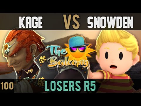 PM @ the Balcony 100 - Losers R5 ft. BCB|Kage (Ganondorf) VS Snowden (Ness)