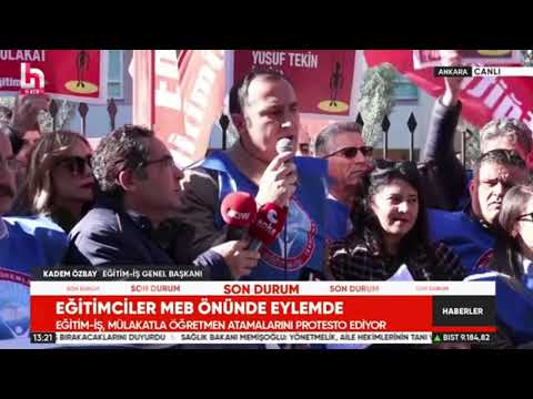  Genel Başkanımız Kadem Özbay`ın Milli Eğitim Bakanlığı önündeki basın açıklaması - 09/11/2024  | EĞİTİM İŞ