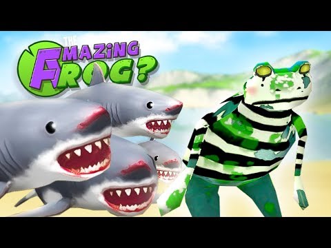 FLYING SHARK VS ZOMBIE FROGS  - Amazing Frog Gameplay (New Amazing Frog Update)