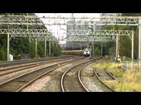 DRS Chiltern Class 68, 68011, 6U77 passing Rugeley Trent Valley (26th August 2014)